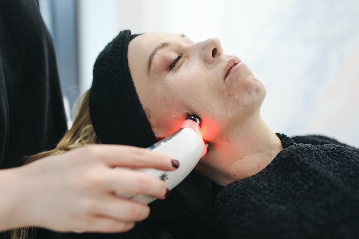 Woman Having Facial Care